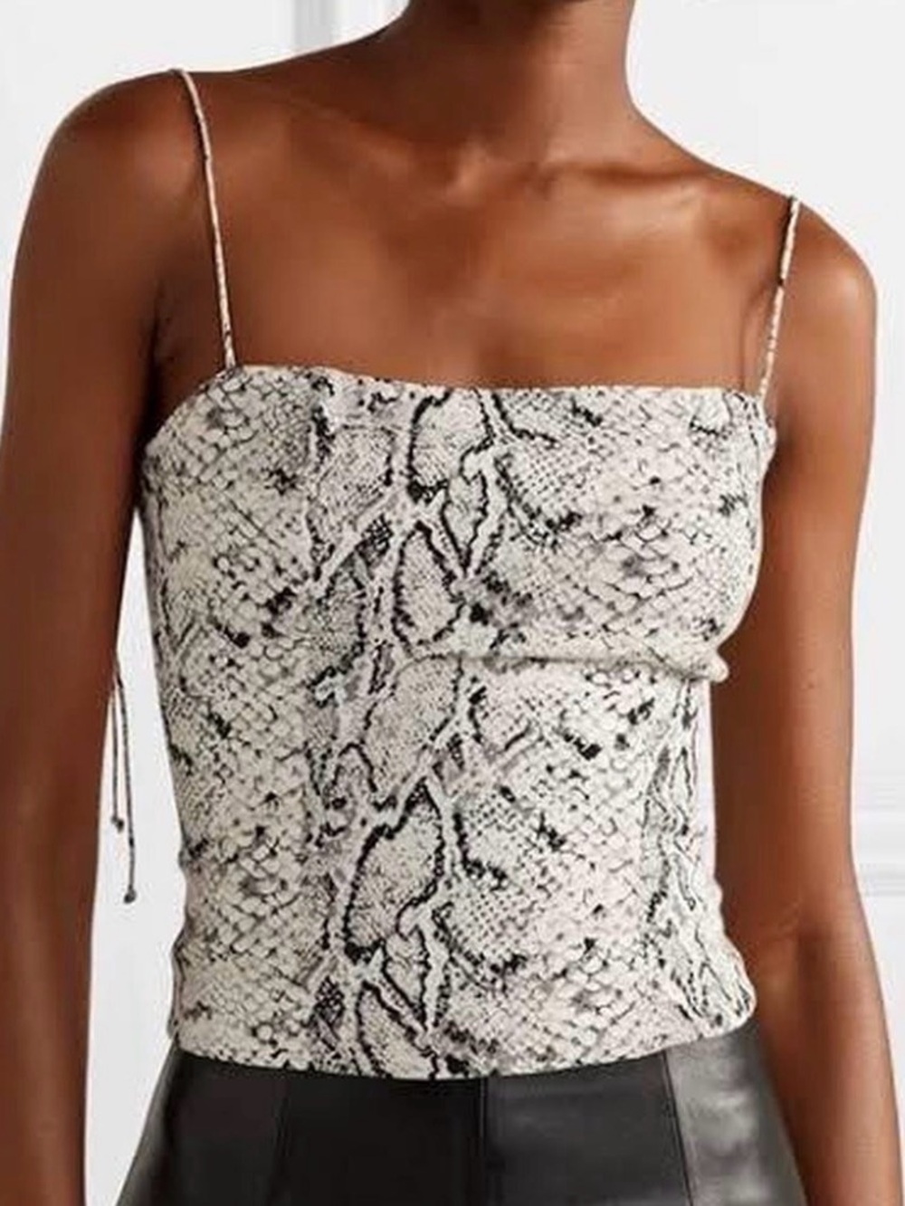 Reformation Snake Print Meyer Top
